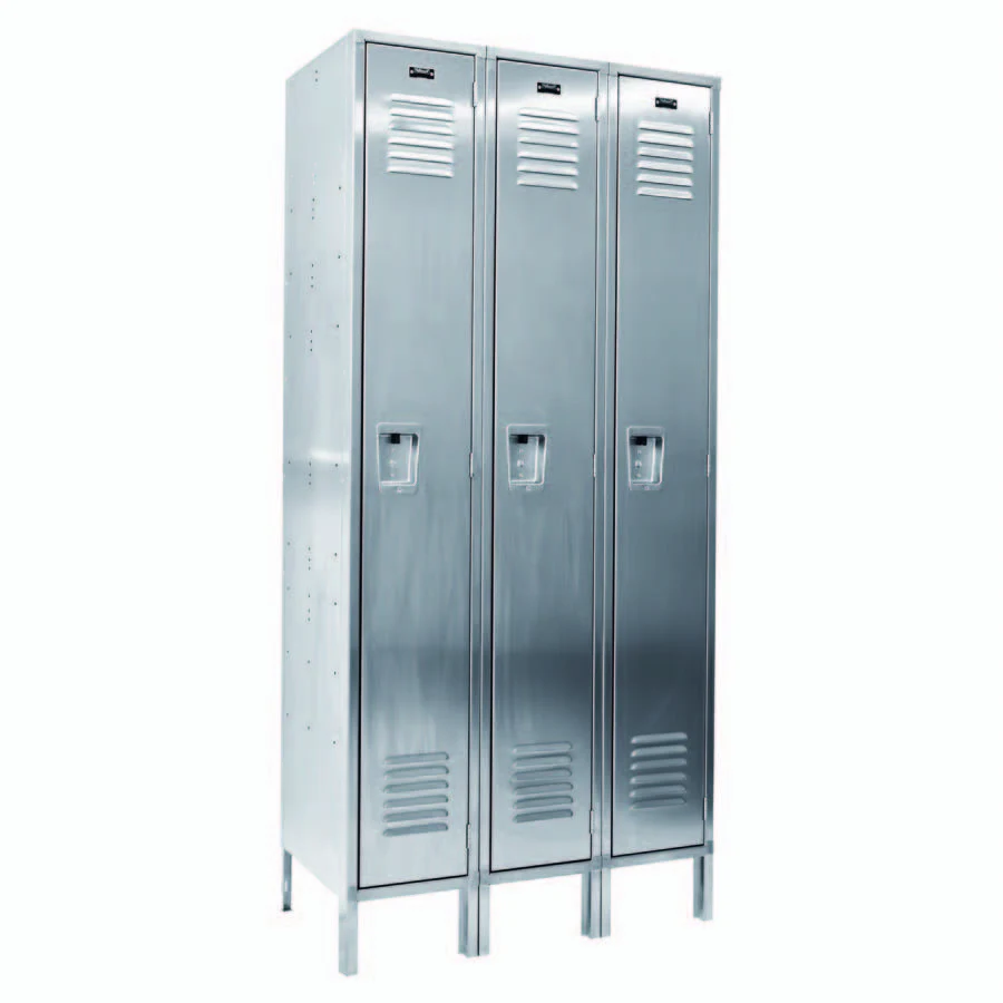 Vestil LOCK-5418-SSS3 Stainless Steel Lockers 3 Columns with 1 Row 54 In