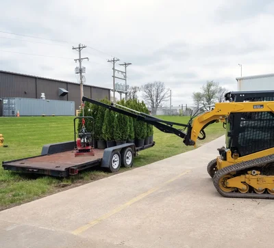 Vestil MPLA-HYD-50-2500 Hydraulic Steel Multi Purpose Lifting Attachment For Skid Loader 96 In