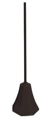 Vestil OSB-BRN Low Density Polyethylene Plastic Octagon Sign Base With Steel Post 8 In