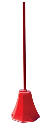 Vestil OSB-R Low Density Polyethylene Plastic Octagon Sign Base With Steel Post 8 In