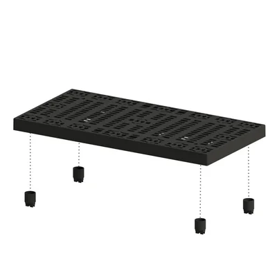 Vestil P-2448-2.625-A Heavy Density Polyethylene Add-A-Level Add-On 48 In