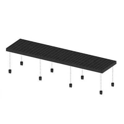 Vestil P-2496-2.625-A Heavy Density Polyethylene Add-A-Level Add-On 96 In