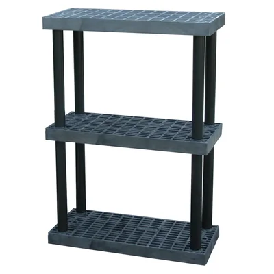Vestil PBSS-3616-3 Plastic Bulk Shelf and Storage 3 Shelves 16 In