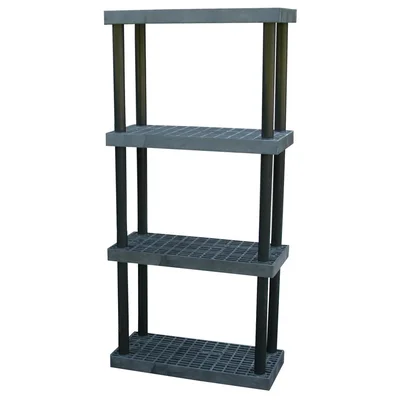 Vestil PBSS-3616-4 Plastic Bulk Shelf and Storage 4 Shelves 16 In