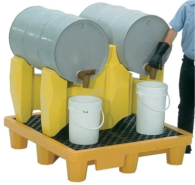 Vestil PDR-2 Polyethylene 2 Drum Rack for 55 Gallon Drums 53 In