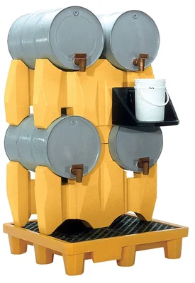 Vestil PDR-4 Polyethylene 4 Drum Rack for 55 Gallon Drums 53 In