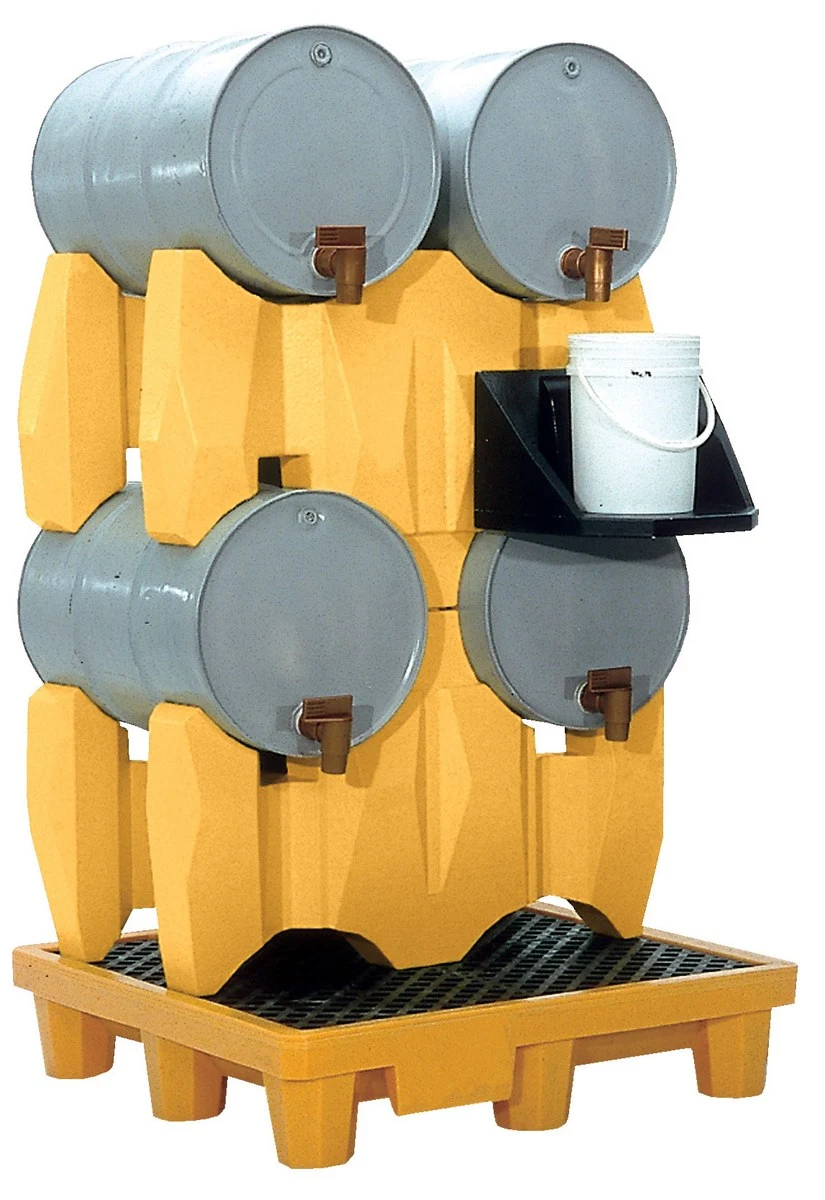Vestil PDR-4 Polyethylene 4 Drum Rack for 55 Gallon Drums 53 In