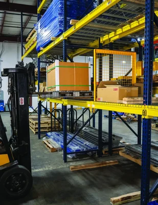 Vestil PRSD-3636 Steel Pallet Rack Shelf Divider 36 x 36 Yellow Pallet racks are often tightly packed and difficult to maneuver within an