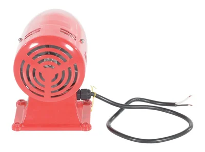 Vestil Steel Warning Siren DC Powered Red