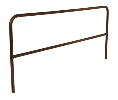 Vestil Aluminum Pipe Safety Railing 120 In. Length Brown
