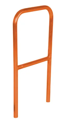 Vestil Aluminum Pipe Safety Railing 24 In. Length Orange