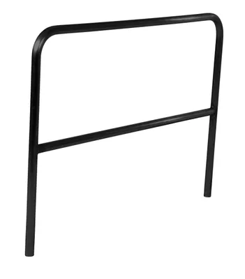 Vestil Aluminum Pipe Safety Railing 60 In. Length Black