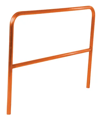 Vestil Aluminum Pipe Safety Railing 60 In. Length Orange