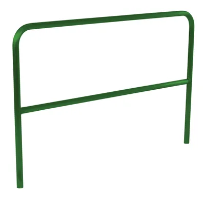 Vestil Aluminum Pipe Safety Railing 72 In. Length Green