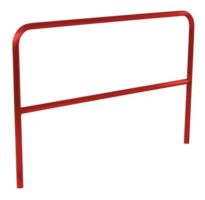 Vestil Aluminum Pipe Safety Railing 72 In. Length Red