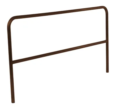 Vestil Aluminum Pipe Safety Railing 84 In. Length Brown