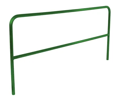 Vestil Aluminum Pipe Safety Railing 96 In. Length Green