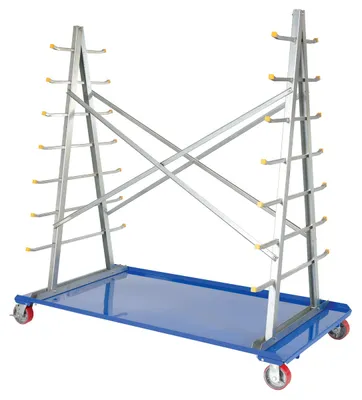 Vestil AFSR-3672 a-frame storage cart shown from an alternate angle