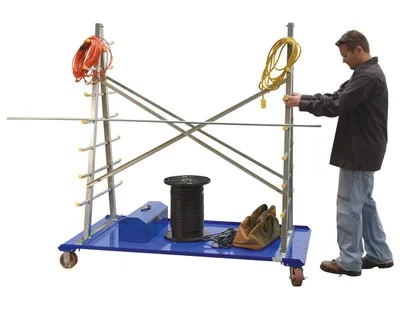 Vestil AFSR-3672 a-frame storage cart shown from an alternate angle