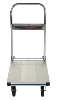 Vestil AFT-30-NM aluminum folding handle platform truck shown from an alternate angle