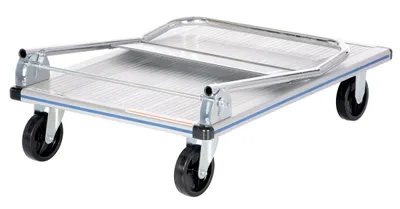 Vestil AFT-36-NM aluminum folding handle platform truck shown from an alternate angle