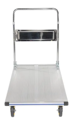 Vestil AFT-48-NM aluminum folding handle platform truck shown from an alternate angle