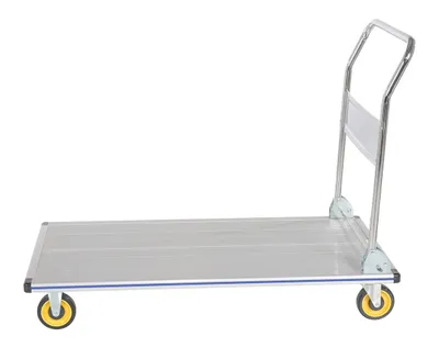 Vestil AFT-48-NM aluminum folding handle platform truck shown from an alternate angle