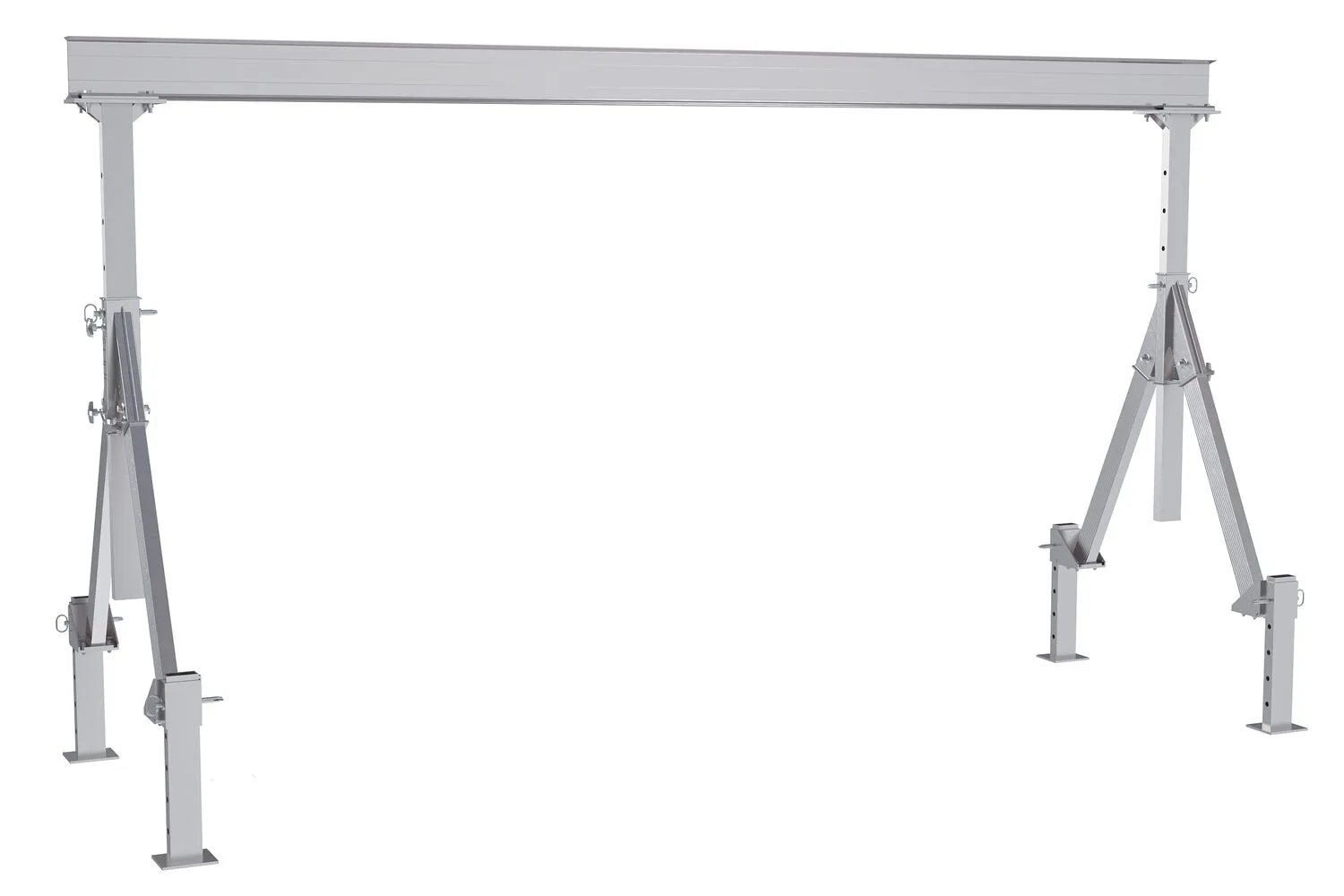 Vestil AHA-2-15-8-ALO adjustable height aluminum gantry cranes with adjustable leveling option