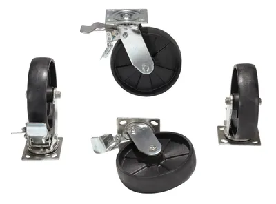 Vestil AHA-2/4-TLC adjustable height aluminum gantry cranes with total locking caster shown from an alternate angle