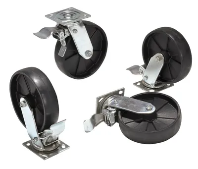 Vestil Glass Filled Nylon Total Locking Swivel Casters 8 In. x 2 In. For Aluminum Gantry Crane Models 2,000 Lb. Capacity