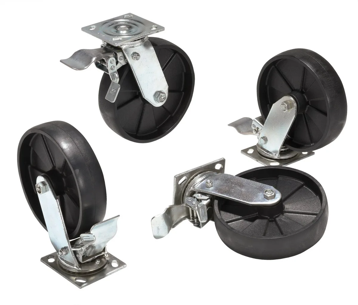 Vestil AHA-2/4-TLC adjustable height aluminum gantry cranes with total locking caster