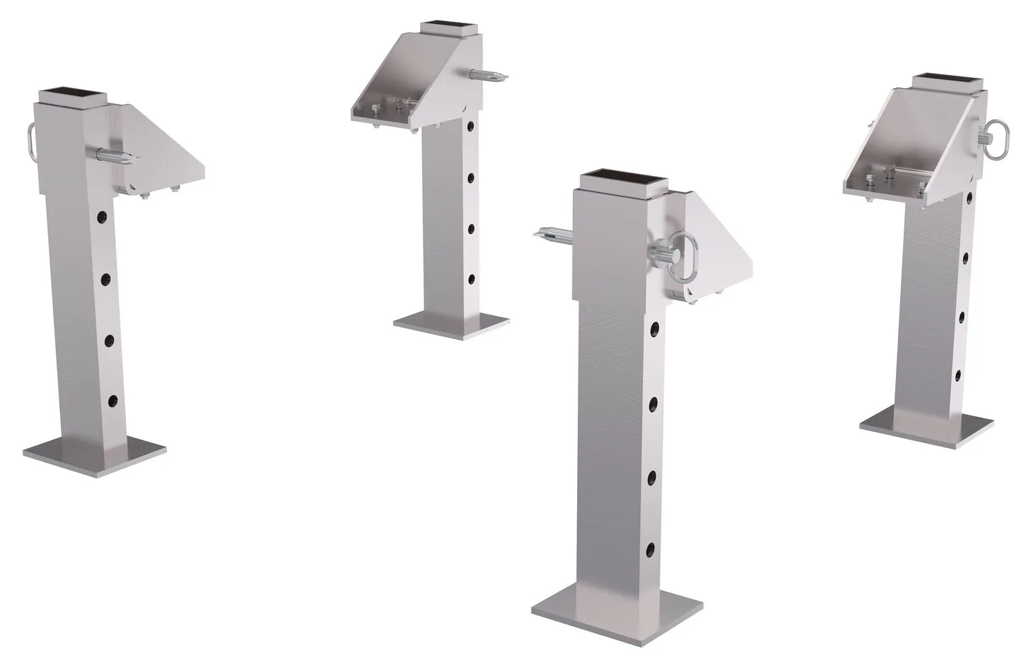 Vestil AHA-2-ALO-RF adjustable height aluminum gantry cranes with adjustable leveling option