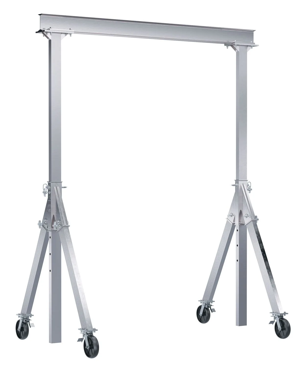 Vestil AHA-4-8-8-TLC adjustable height aluminum gantry cranes with total locking caster