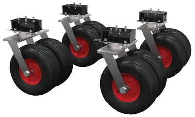 Vestil Pneumatic Rubber Dual Tire Kit 15-1/2 In. x 5-7/8 In. Wheel For Aluminum Adjustable Height Gantry Cranes 4,000 Lb. Capacity
