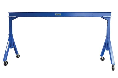 Vestil AHS-4-15-7 adjustable steel gantry crane shown from an alternate angle