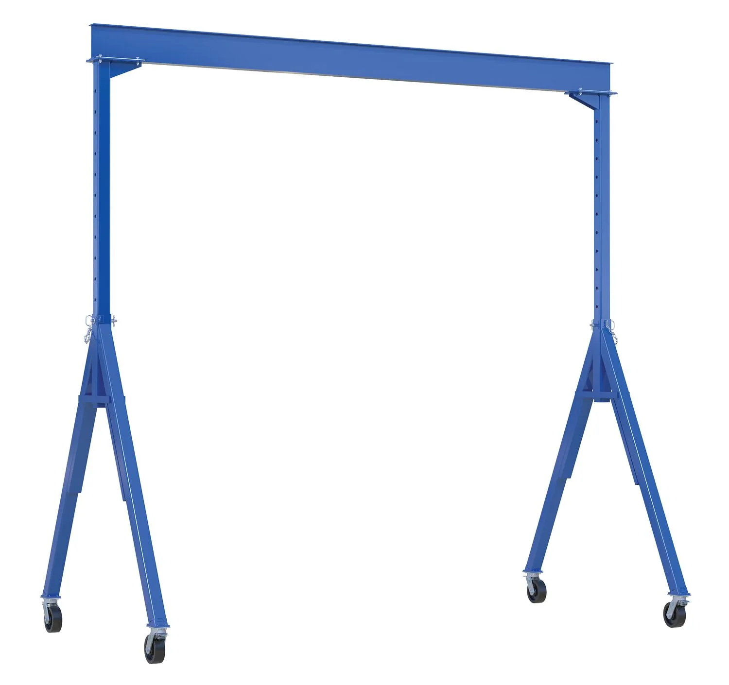 Vestil AHS-4-15-7-TLC adjustable steel gantry cranes with total locking caster