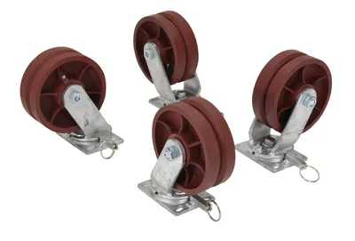 Vestil Ductile Iron Swivel V-Groove Casters 8 In. x 3 In. For Steel Gantry Cranes 6,000 Lb. to 8,000 Lb. Capacity