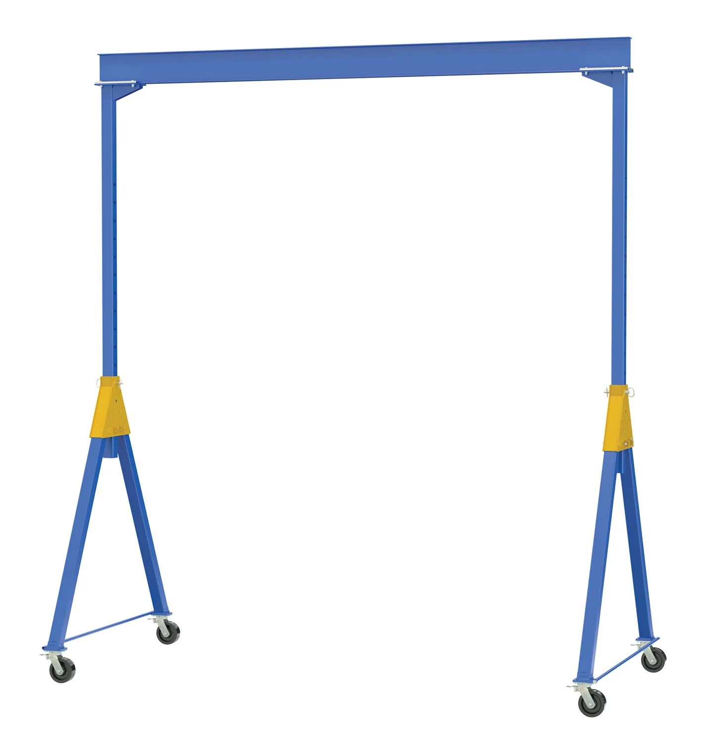 Vestil AHSN-6-15-7-TLC adjustable steel gantry cranes with total locking casters - knockdown