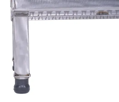 Vestil AHW-H-2424-SS stainless steel adjustable work-mate stand shown from an alternate angle