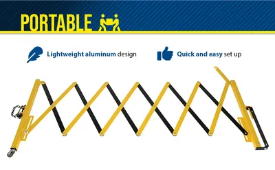 Vestil ALEXGATE-30-W expand-a-gate feature highlights