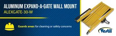 Vestil ALEXGATE-30-W expand-a-gate feature highlights