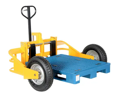 Vestil ALL-T-HD all terrain pallet truck shown from an alternate angle