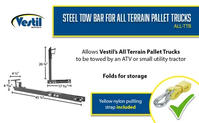 Vestil ALL-TTB all terrain pallet truck feature highlights