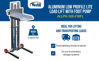 Vestil ALLPH-500-FWFL lite load lift feature highlights