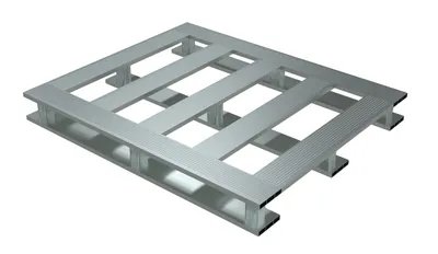 Vestil Aluminum Skid Bottom Pallet 47-7/8 In. x 40 In. x 5-1/16 In. 6000 Lb. Capacity Silver