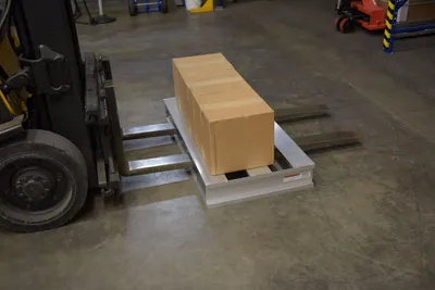 Vestil AP-4824 aluminum pallets & skid shown from an alternate angle