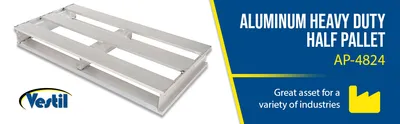 Vestil AP-4824 aluminum pallets & skid feature highlights