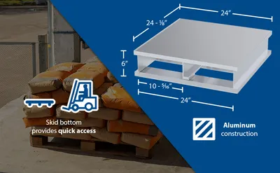 Vestil AP-ST-2424 aluminum pallets & skid feature highlights