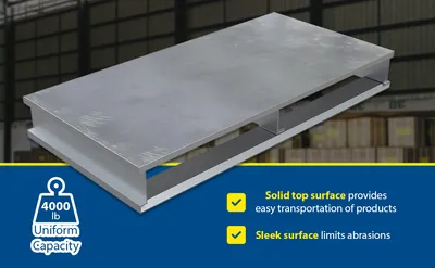 Vestil AP-ST-4024 aluminum pallets & skid feature highlights