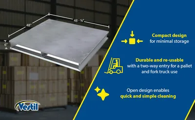 Vestil AP-ST-4848 aluminum pallets & skid feature highlights